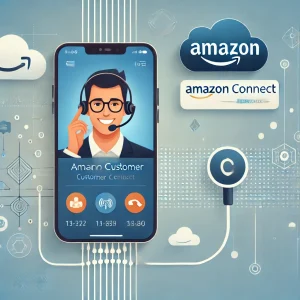 Amazon Connect mobile agent illustration